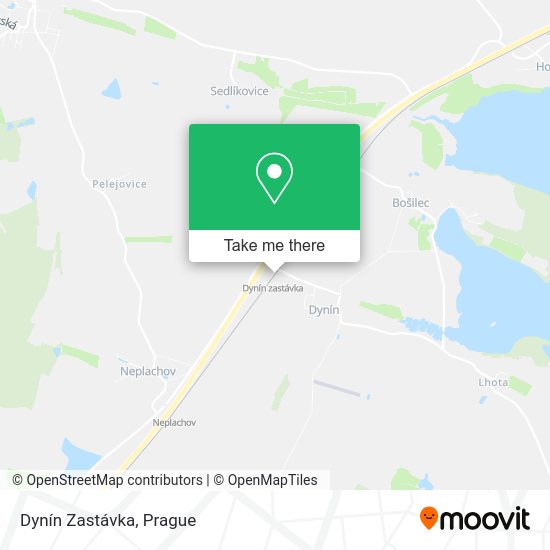 Карта Dynín Zastávka