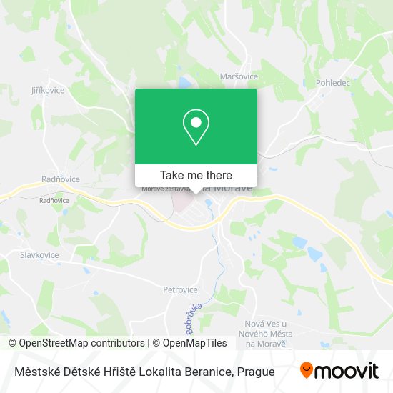 Městské Dětské Hřiště Lokalita Beranice map