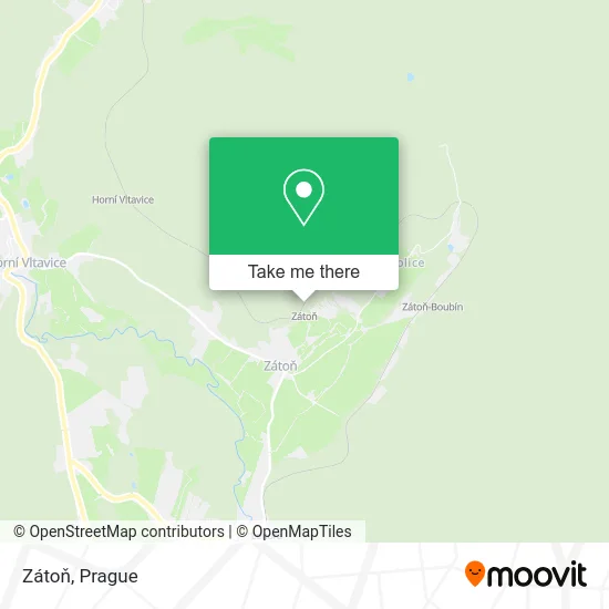 Zátoň map