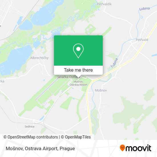 Mošnov, Ostrava Airport map