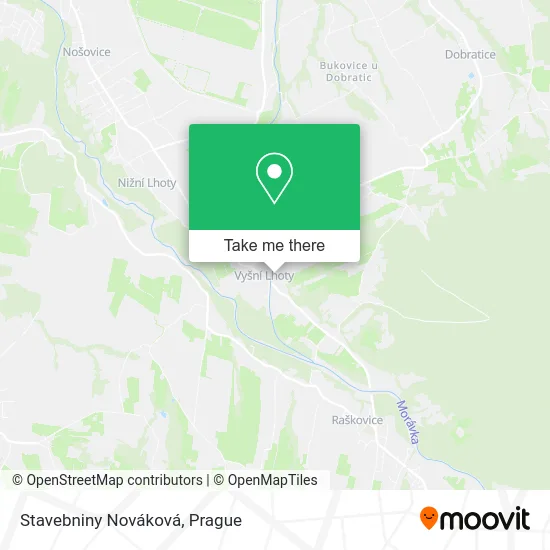 Карта Stavebniny Nováková