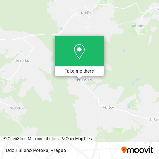 Údolí Bílého Potoka map
