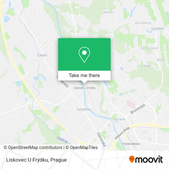 Lískovec U Frýdku map