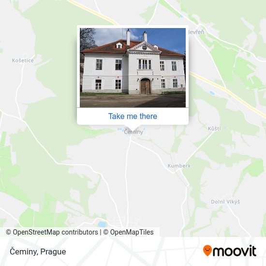 Карта Čeminy