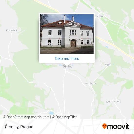 Карта Čeminy