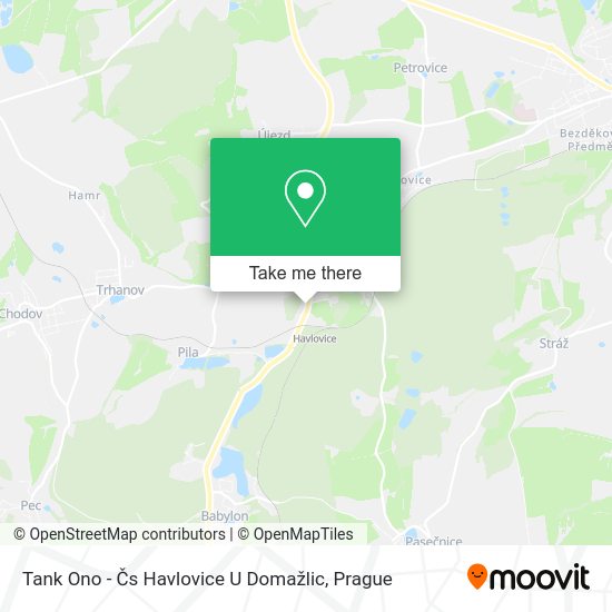 Tank Ono - Čs Havlovice U Domažlic map