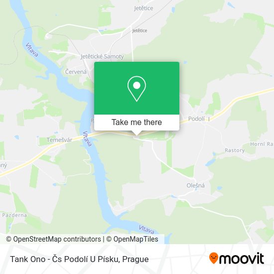 Tank Ono - Čs Podolí U Písku map