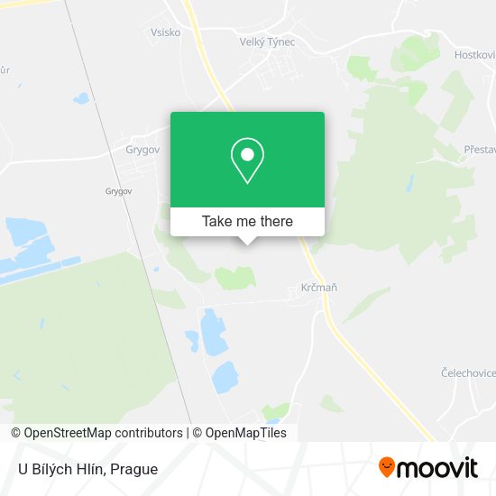 U Bílých Hlín map