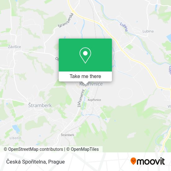 Česká Spořitelna map
