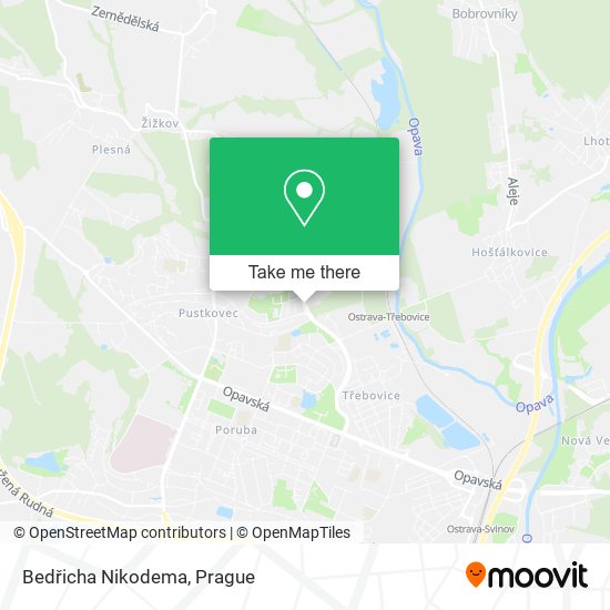 Bedřicha Nikodema map