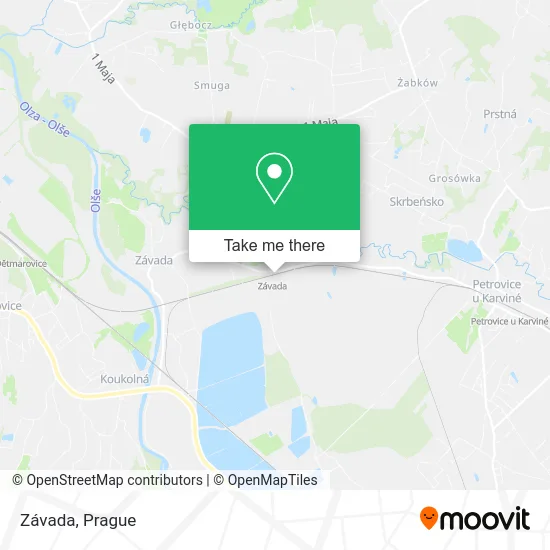 Карта Závada
