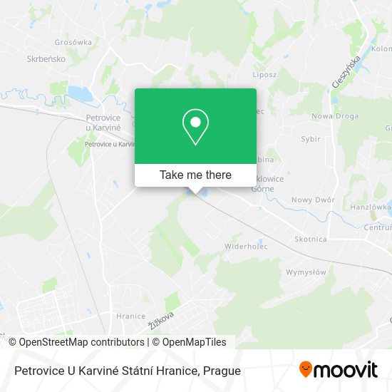 Petrovice U Karviné Státní Hranice map