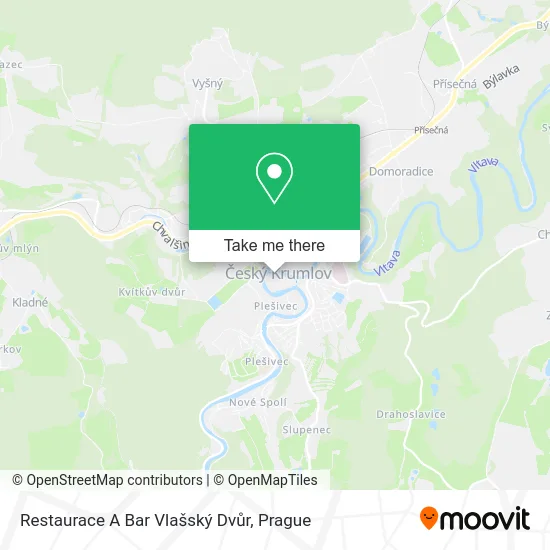 Карта Restaurace A Bar Vlašský Dvůr