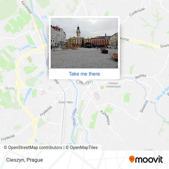 Cieszyn map