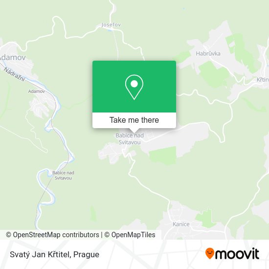Svatý Jan Křtitel map