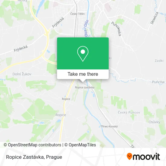 Карта Ropice Zastávka