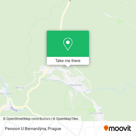 Pension U Bernardýna map