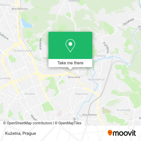 Карта Kuželna