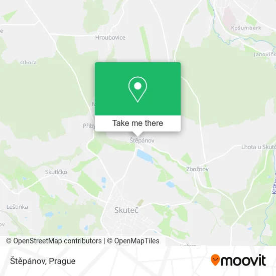 Карта Štěpánov