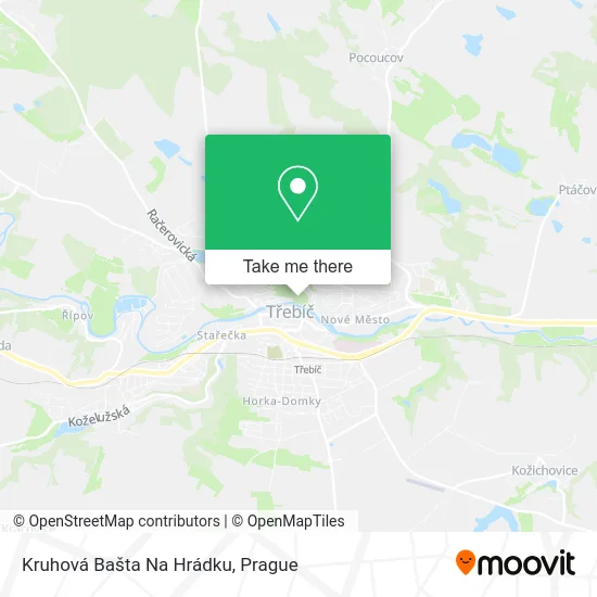 Карта Kruhová Bašta Na Hrádku