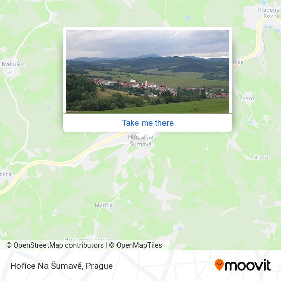 Hořice Na Šumavě map