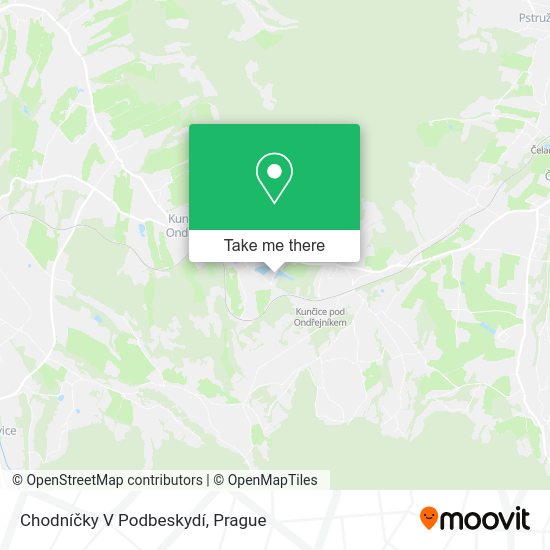 Chodníčky V Podbeskydí map