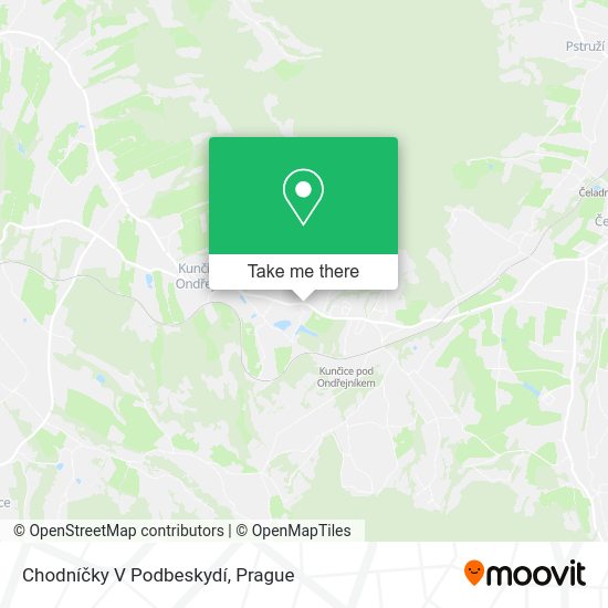 Chodníčky V Podbeskydí map