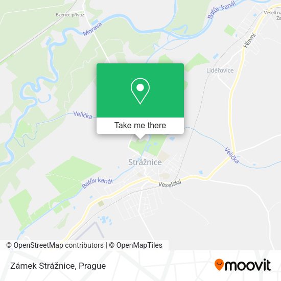 Zámek Strážnice map