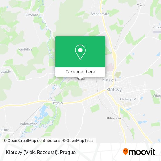 Klatovy (Vlak, Rozcestí) map