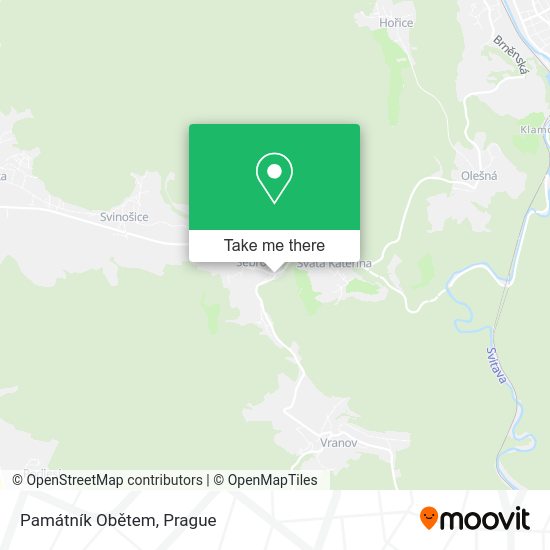 Památník Obětem map