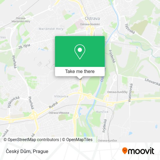Český Dům map
