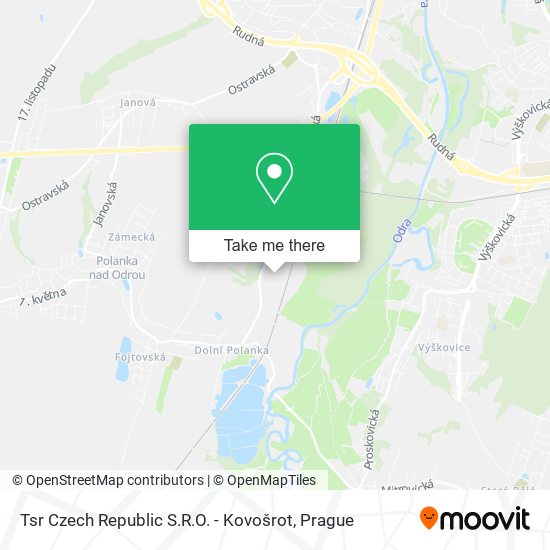 Tsr Czech Republic S.R.O. - Kovošrot map