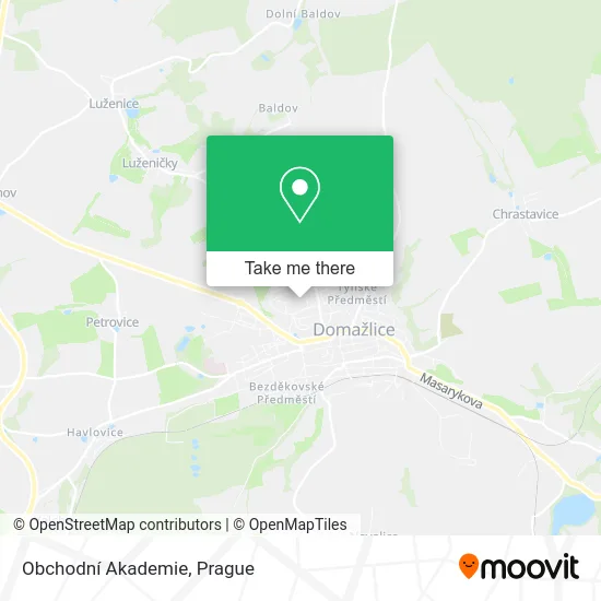Карта Obchodní Akademie