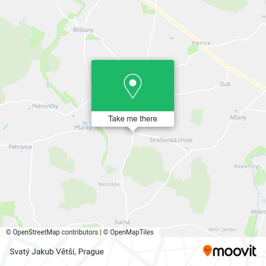 Svatý Jakub Větší map