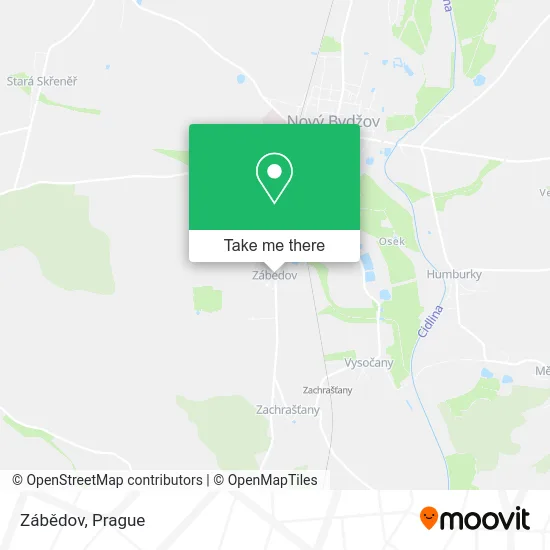 Карта Zábědov