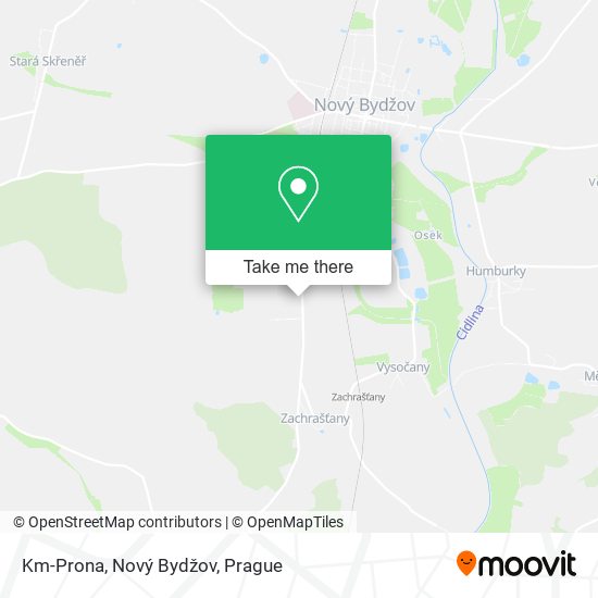 Km-Prona, Nový Bydžov map
