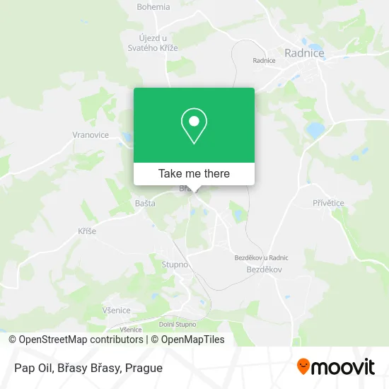Карта Pap Oil, Břasy Břasy