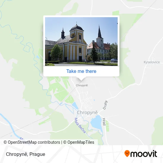 Карта Chropyně