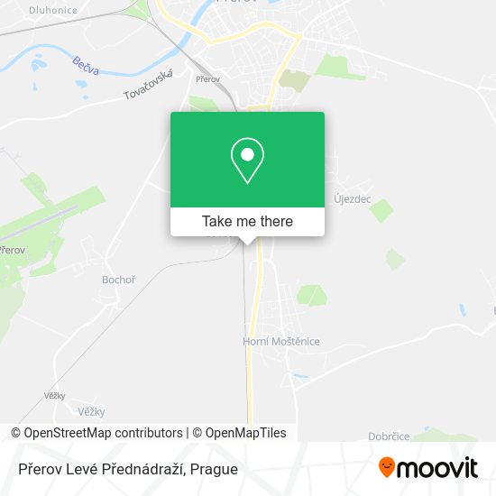 Přerov Levé Přednádraží map