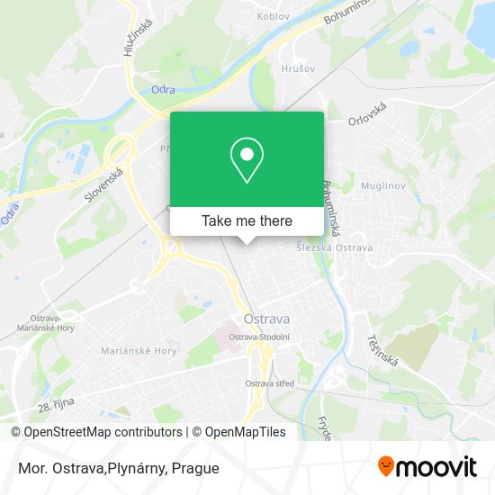 Mor. Ostrava,Plynárny map