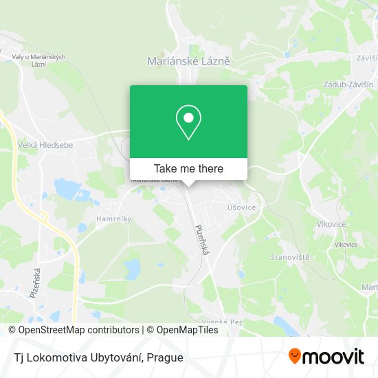 Tj Lokomotiva Ubytování map