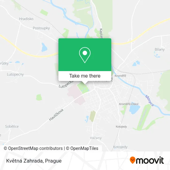Květná Zahrada map