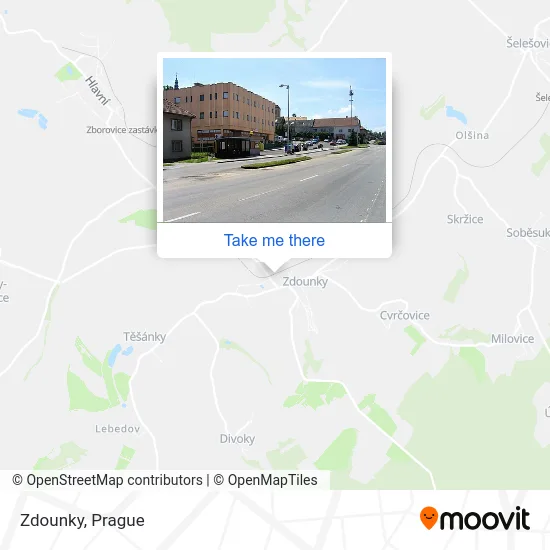 Карта Zdounky