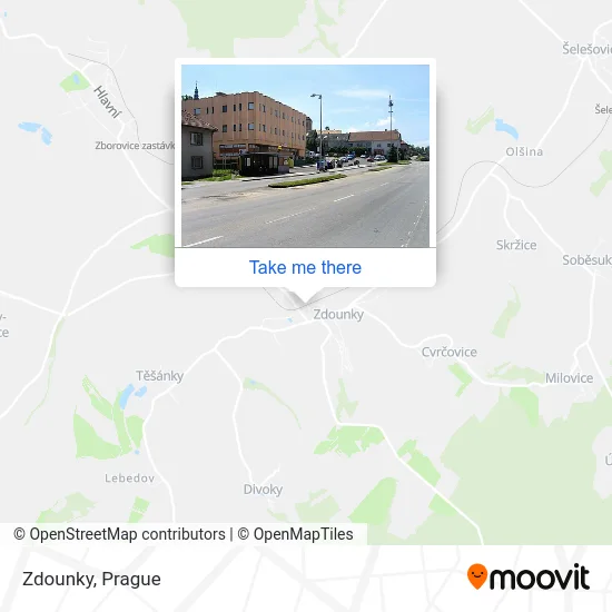 Карта Zdounky