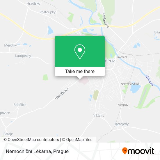 Nemocniční Lékárna map