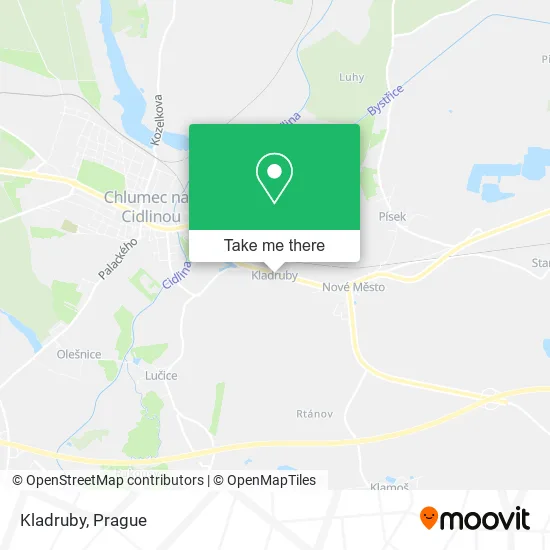 Карта Kladruby