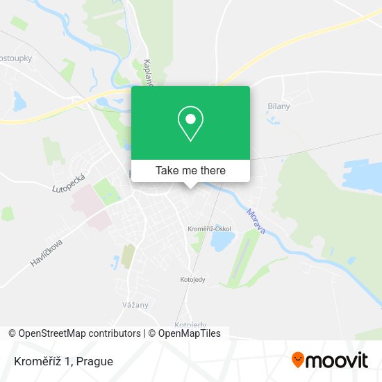 Kroměříž 1 map