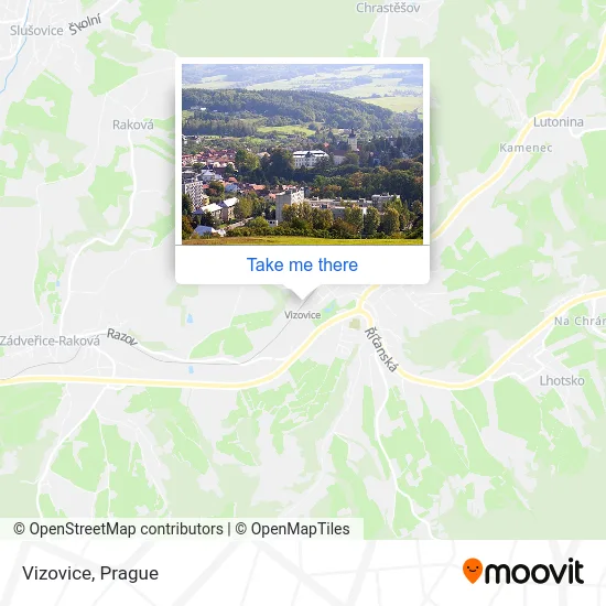 Карта Vizovice