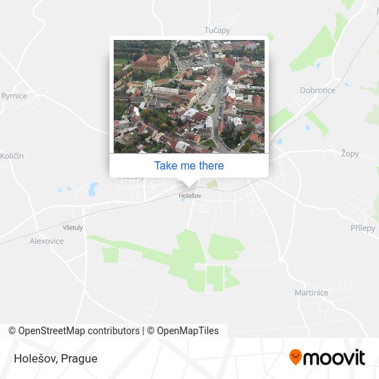Карта Holešov