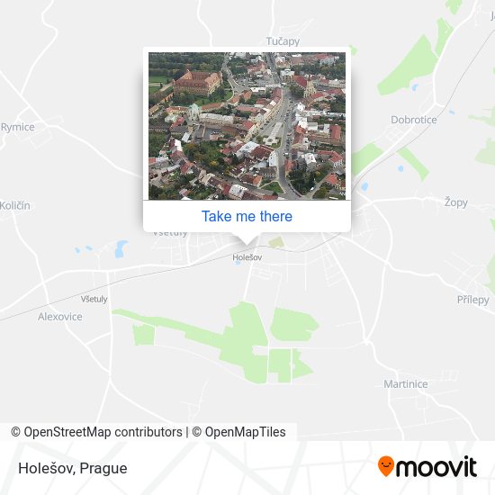 Карта Holešov
